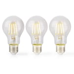 Nedis 8W (75W) 1055Lm 2700K  3-Pack *