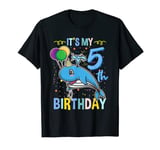 Its My 5th Birthday Blue Whale Sea Animal T-Shirt