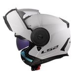 LS2, Casque Moto Modulable Scope II Solid Gloss White, M