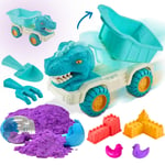 Dinosaur Truck Sand Play Kit Random Color Sand Dinosaur Egg 8PCS Set Beach Game