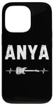 Coque pour iPhone 13 Pro Anya Guitare Battement De Coeur Musique Guitariste