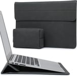 13,3-14 Pouces Housses Ordinateur Portable Sacoche avec Fonction Stand pour MacBook Pro 14 M4/M3/M2/M1 Pro/Max 2025-2021, MacBook Pro/Air 13,3, 13,5-13,8 Surface Laptop, Envy 13, Gris Sidéral