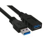 InLine 1,0 m USB 3,0 A - A forlængerledning