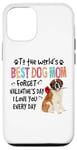 iPhone 12/12 Pro St Bernard Best Dog Mom Valentines Day Funny Dogs Lovers Case