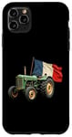 Coque pour iPhone 11 Pro Max Tracteur Agricole Vert Drapeau Français Agriculteur Ferme