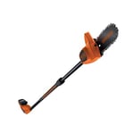 Black+Decker PS1820L1-QW Elagueur sur perche sans Fil - 18 V - 2, 5 Ah - manche télescopique de 1, 74 M à 2, 92M - Branche Ø = 18cm - Guide de 20 cm - 1 batterie - Frein de Chaîne Instantané