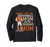 I'm not just any football mom i am the lineman's mom leopard Long Sleeve T-Shirt