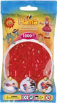 SACHET DE 1000 PERLES A REPASSER HAMA MIDI ROUGE TRANSPARENT - LOISIRS CREATIFS