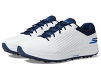 Skechers Men's Elite 5 Arch Fit Waterproof Golf Shoe Sneaker, White/Blue, 8.5 UK Wide