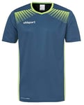 Uhlsport - Goal Maillot MC - Maillot de Gardien Football - Homme - Pétrole/Flash Vert - FR : XXS (Taille Fabricant : 116)