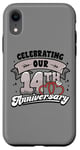 iPhone XR 14th Wedding Anniversary Celebrating 14 Years Matching Gift Case