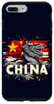 iPhone 7 Plus/8 Plus Double Exposure China Flag Chinese Dragon Celebration Wave Case