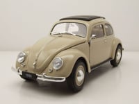 WELLY - Voiture de 1950 couleur beige – VW Beetle T1 - 1/18 - WEL18040BEIGE