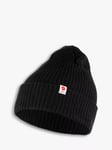 Fjällräven Rib Knit Beanie Hat, Black