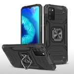 Fodral för Samsung Galaxy A51 med Rotate Kickstand Armor Stötsäker Durabl (svart)