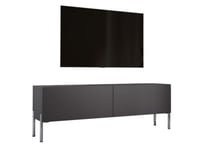 Meuble TV  Anthracite Avec Pieds En Chrome, 140 X 52 X 32 Cm