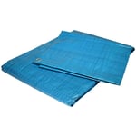 Bâche de Chantier 4x5 m EC80CH Bleue - Economique - Bâche de protection pour Travaux d'intérieur - Anti-poussière - Tecplast