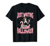 Just Waiting for Halloween Summer Spooky Witch Summerween T-Shirt