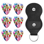 Mario Guitar Picks avec kit d'accessoires de guitare, pour guitare, basse, ukulélé (0,71 mm)