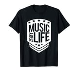 Music Is My Life Sounds Listening Melody Beats Vibes Lover T-Shirt