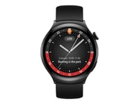 Huawei Watch 4 - Rostfritt Stål - Smart Klocka Med Rem - Fluoroelastomer - Svart - Handledsstorlek: 140-210 Mm - Display 1.5" - 32 Gb - Wi-Fi, Lte, Nfc, Bluetooth - 4G - 48 G  - Svart