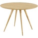 Table ronde 4 personnes en bois clair naturel D105 cm - liwa