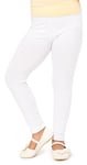 Merry Style Legging Long Sport Pantalon Yoga Pants Vêtement Tenue Sport Fille MS10-130 (Blanc, 116 cm)