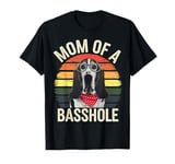 Basset Hound Mom Sunset Retro Vintage Dog Mom Gift T-Shirt