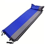 SHOUTAOS Moisture Proof Sleeping Pad With Pillow Self Inflating Sleeping Pad For Tent Camping Hiking Backpacking Inflatable Air Mattress CLKMRY (Color : Blue)