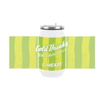 Retro Limeade Soda Can Drinking Flask with Straw - Travel Mug Gift