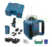 Bosch GRL 300 HVG - Laser rotatif dans coffret - accessoires inclus - 100m - vert