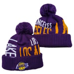 Hanbei Homme Femme Hiver Tricot Bonnet Beanie Hairball Cap, Casquette de Basket-Ball de Lakers/Nets/Clippers/Bucks Chapeau de Fan Casquettes de Sport Respirantes