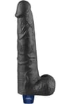 Rechargeable Vibrating Dildo Black 27,2 cm