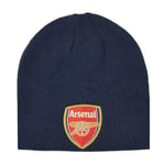 Arsenal FC Vuxen Unisex Stickad Mössa One Size Marinblå