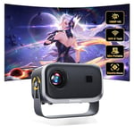 Videoprojecteur【FocusÉlectrique&±45°Correction trapézoïdale】 360°Rotating Jimveo Mini retroprojecteur Portableprojecteur 13000L FHD1080P WiFi6 Bluetooth HomeCinéma 4KSupportépour Phone/FireStick/ PS5