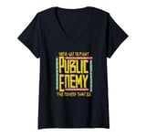 Womens Public Enemy | Fight The Power | 1990's Vintage Legends V-Neck T-Shirt