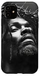 Coque pour iPhone 11 Jésus Noir, Christianisme, Église, Christ, Jésus