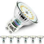 Allesgute 6X 5W GU10 LED Bulbs Warm White, Energy Saving Light Bulbs 500LM Eqv. 45W Halogen Spotlight, Energy Saving GU10 LED Bulbs 120° Beam Angle 240V