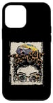 iPhone 12 mini Monster Trucks Smashers Jam Hot Messy Bun Hair Leopard Case