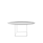 B&B Italia - Fat-Fat Tables, Ø 92 x H 39 cm, Tray White, Frame White - Brickbord - Patricia Urquiola - Svart - Metall