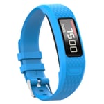 KOMI Watch Band compatible with Garmin Vivofit 1 / Vivofit 2, Silicone Replacement Strap Fitness Sport Wristband Bracelet Large/Small (Large, Blue)