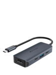 Targus HyperDrive Next 4 Port USB-C Hub, 100W, Black