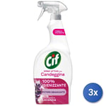 3x Cif Dégraissant Trigger 650 Ml. Javel Lavand Fabriqué En France