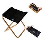 Forepin Portable Folding Stool Outdoor Foldable Stools Lightweight Camping Aluminium Chair Seat for BBQ,Camping,Fishing,Travel,Hiking,Garden,Beach