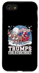 Coque pour iPhone SE (2020) / 7 / 8 Trumps For Everybody Santa Sleigh Christmas Holiday (Les