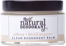 The Natural Deodorant Co, Clean Deodorant Balm Citrus & Black Pepper 55g, Free,