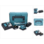 Dbo 480 RM1J Ponceuse vibrante sans fil 18 v 112 x 102 mm + 1x batterie 4,0 Ah + chargeur + Makpac - Makita