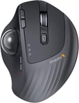 Em01 Nl Trackball Souris,Ergonomique Angle Réglable Souris,Bluetooth Souris Sans Fil Rollerball,Rechargeable,Contrôle Du Pouce,Connexion De 3 Appareils Pour Pc,Mac,Windows