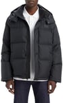 Levi's Men's Laurel Short Puffer Jacket, Jet Black, L