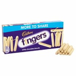 Cadbury White Chocolate Fingers 138g (Pack of 4)